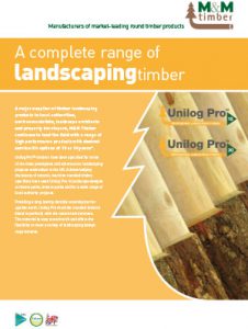 landscaping timber range leaflet M&M Timber