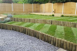 unilog garden landscape timber design feature