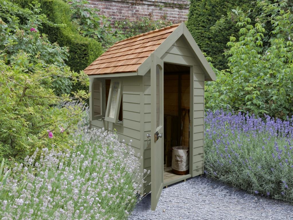 6x4 Retreat Shed in Moss Green - M&amp;M Timber