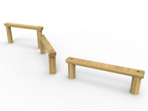 Zigzag Balance Beams